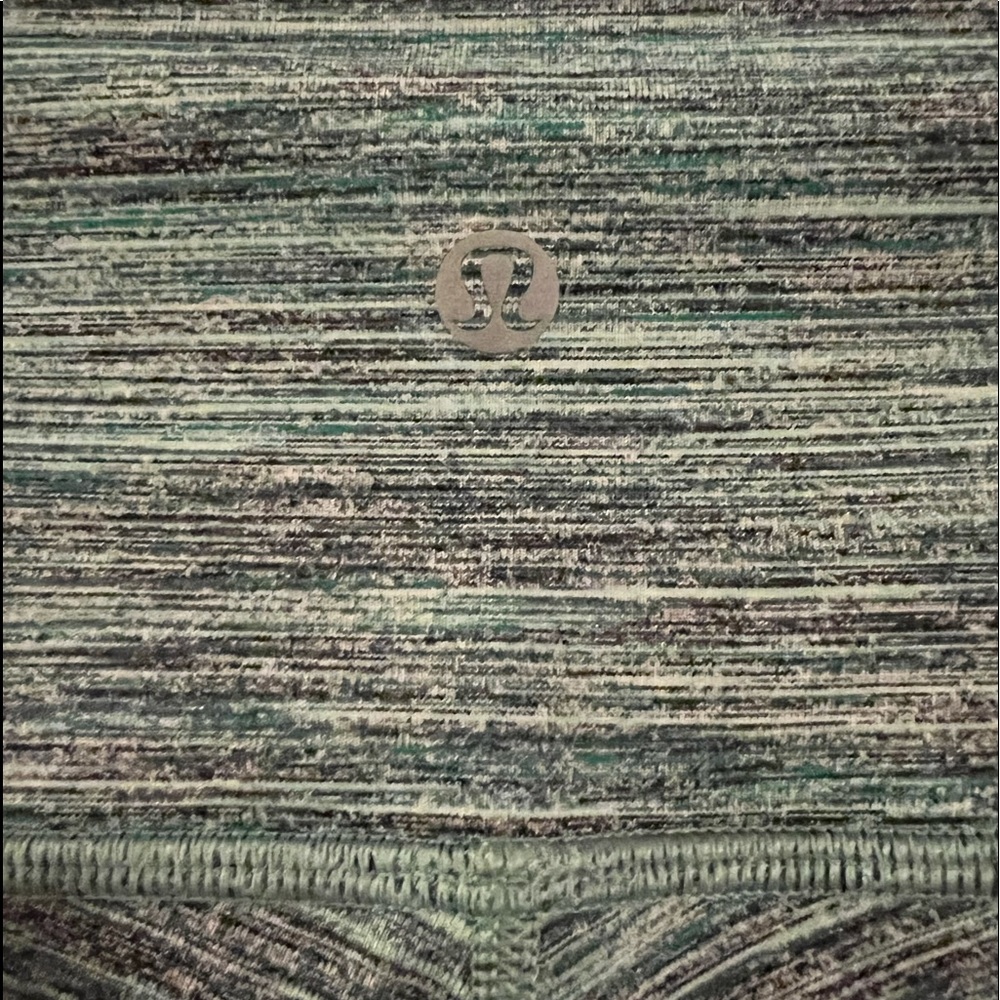 lululemon teal stripped leggings